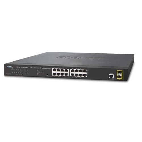 16ポート ギガビット イーサースイッチ：GS-4210-16T2S