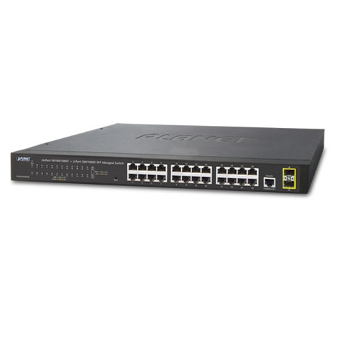 24ポート ギガビット イーサースイッチ：GS-4210-24T2S